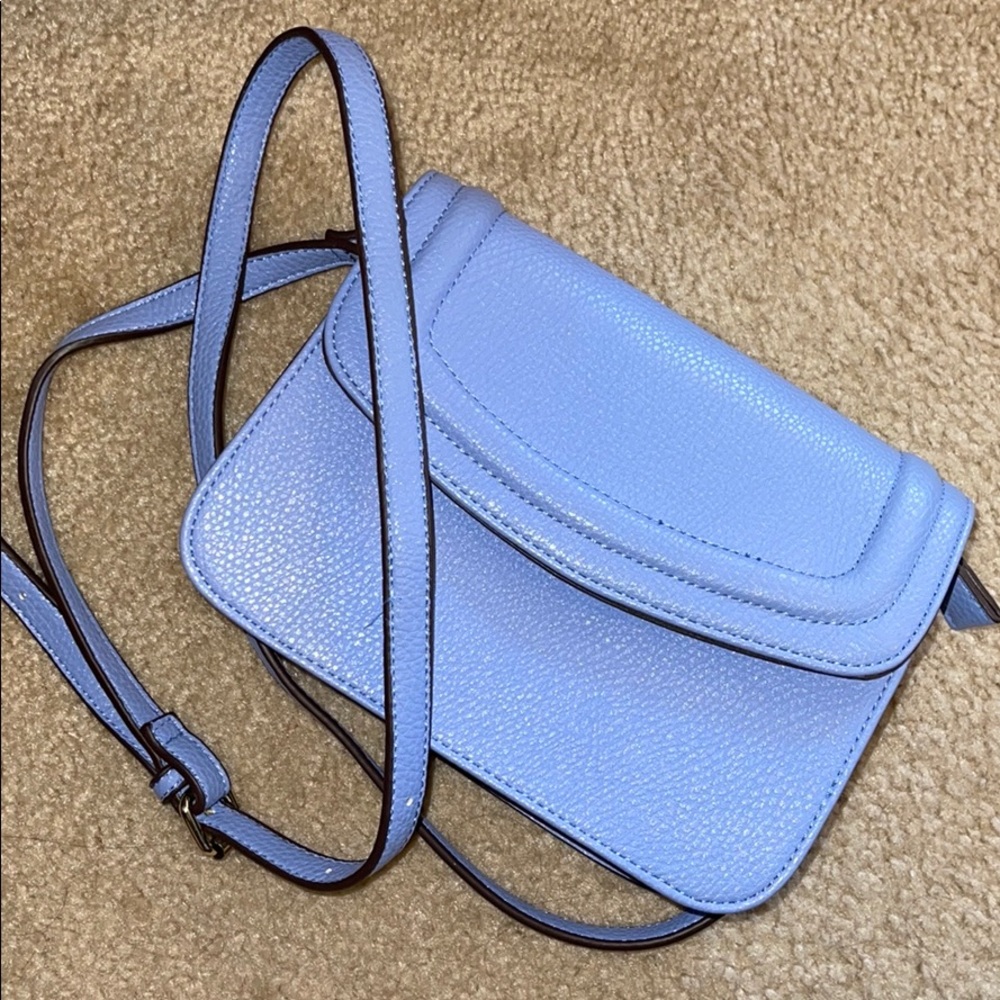 light blue cross body- new and never worn